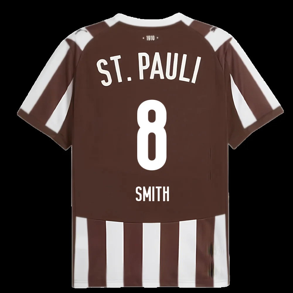 2025-2026 St Pauli Home Shirt (Smith 8) 2025-2026 St Pauli Home Shirt (Smith 8)