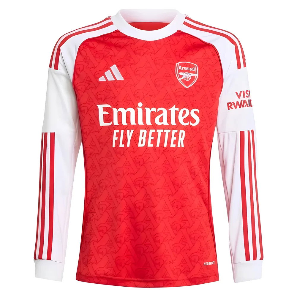 2025-2026 Arsenal Long Sleeve Home Shirt