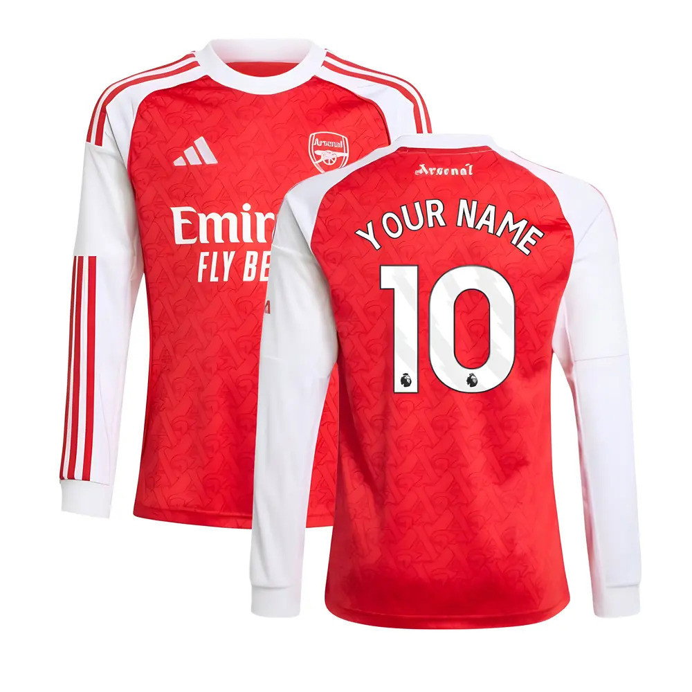 2025-2026 Arsenal Long Sleeve Home Shirt