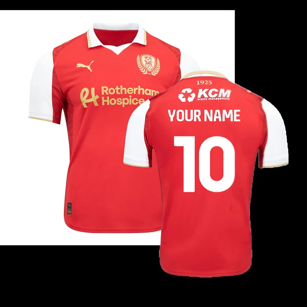 2025-2026 Rotherham United Home Shirt 2025-2026 Rotherham United Home Shirt