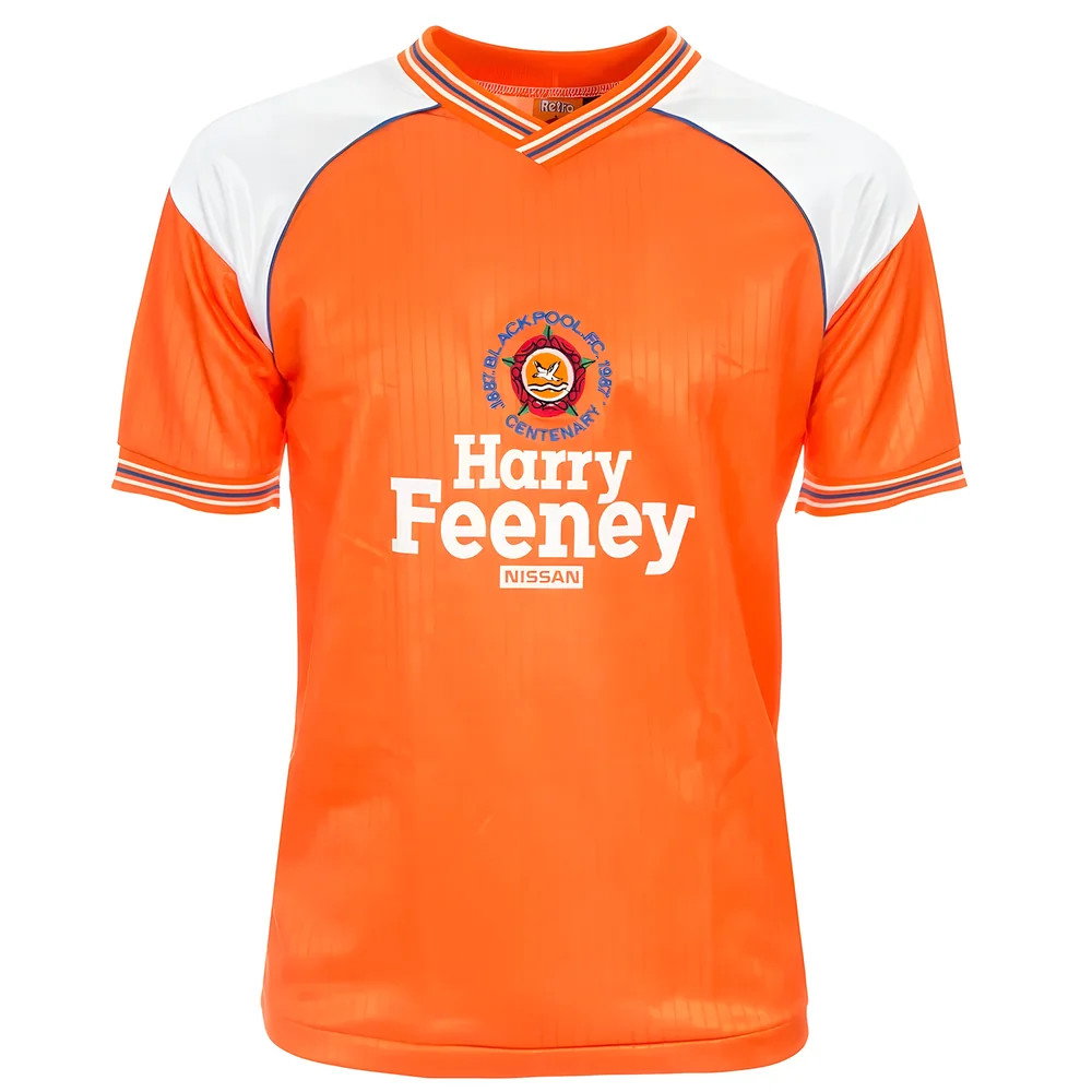 1987-1988 Blackpool Harry Feeney Centenary Shirt 1987-1988 Blackpool Harry Feeney Centenary Shirt