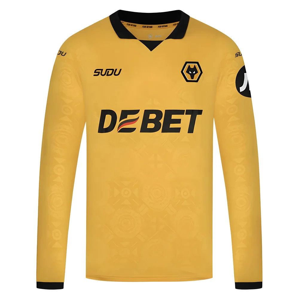 2025-2026 Wolves Long Sleeve Home Shirt 2025-2026 Wolves Long Sleeve Home Shirt