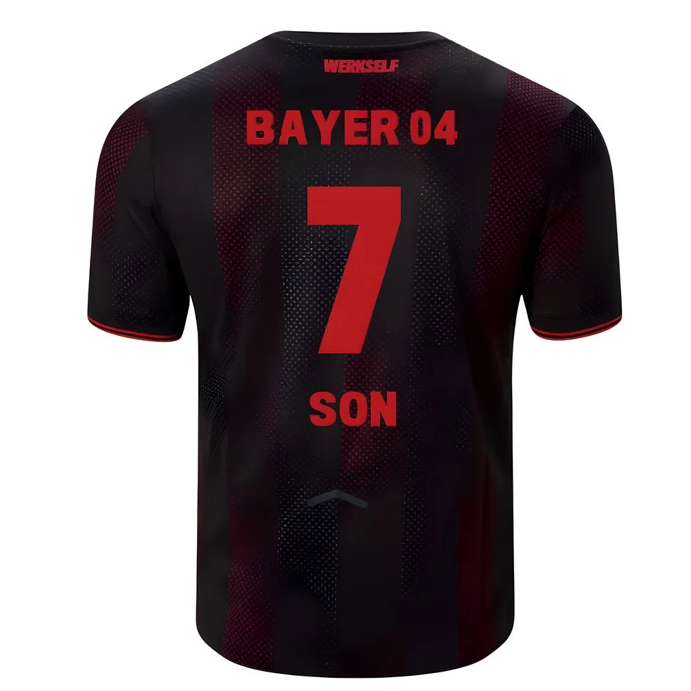 2025-2026 Bayer Leverkusen Home Shirt (Son 7) 2025-2026 Bayer Leverkusen Home Shirt (Son 7)