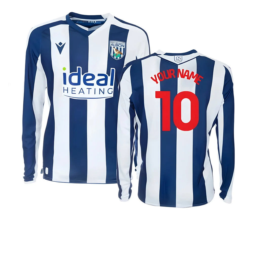 2025-2026 West Brom WBA Home Shirt LS 2025-2026 West Brom WBA Home Shirt LS