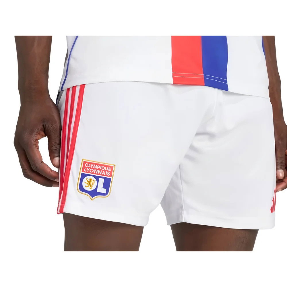 2025-2026 Olympique Lyon Home Shorts (White) 2025-2026 Olympique Lyon Home Shorts (White)