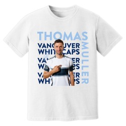 Thomas Muller Vancouver Whitecaps New Signing T-Shirt (White) Thomas Muller Vancouver Whitecaps New Signing T-Shirt (White)