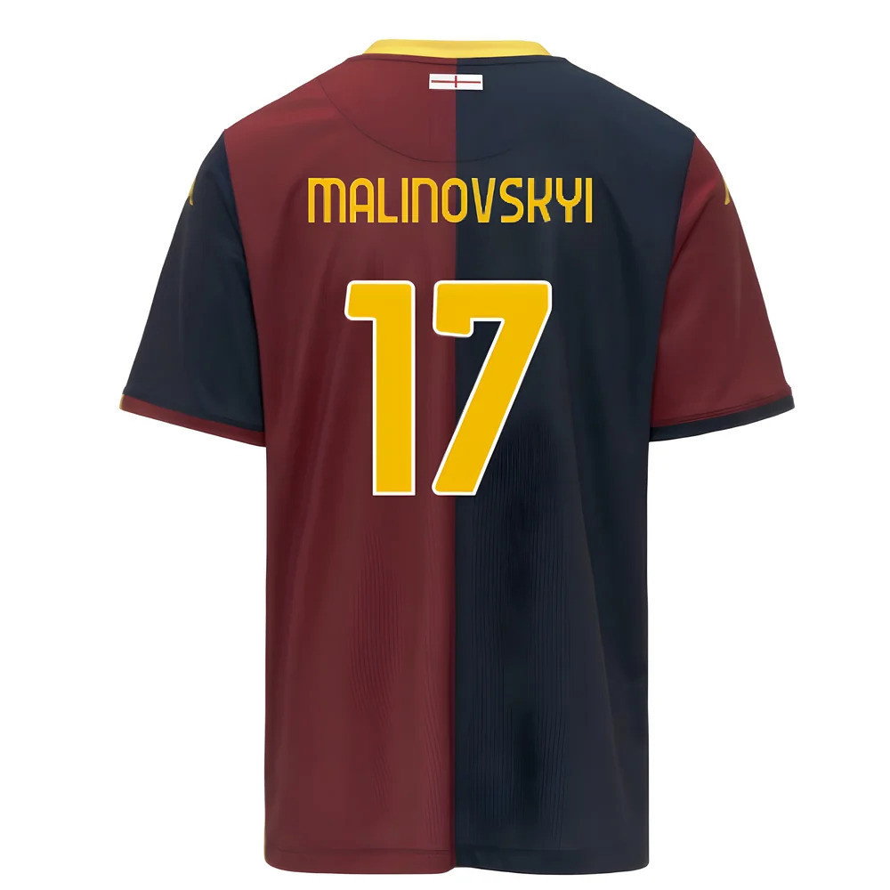 2025-2026 Genoa Home Shirt (Malinovskyi 17) 2025-2026 Genoa Home Shirt (Malinovskyi 17)