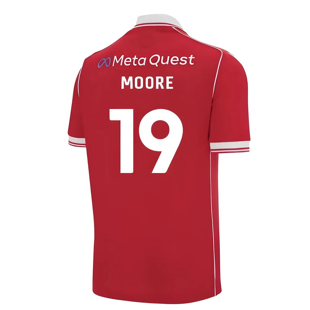 2025-2026 Wrexham Home Shirt (Moore 19) 2025-2026 Wrexham Home Shirt (Moore 19)