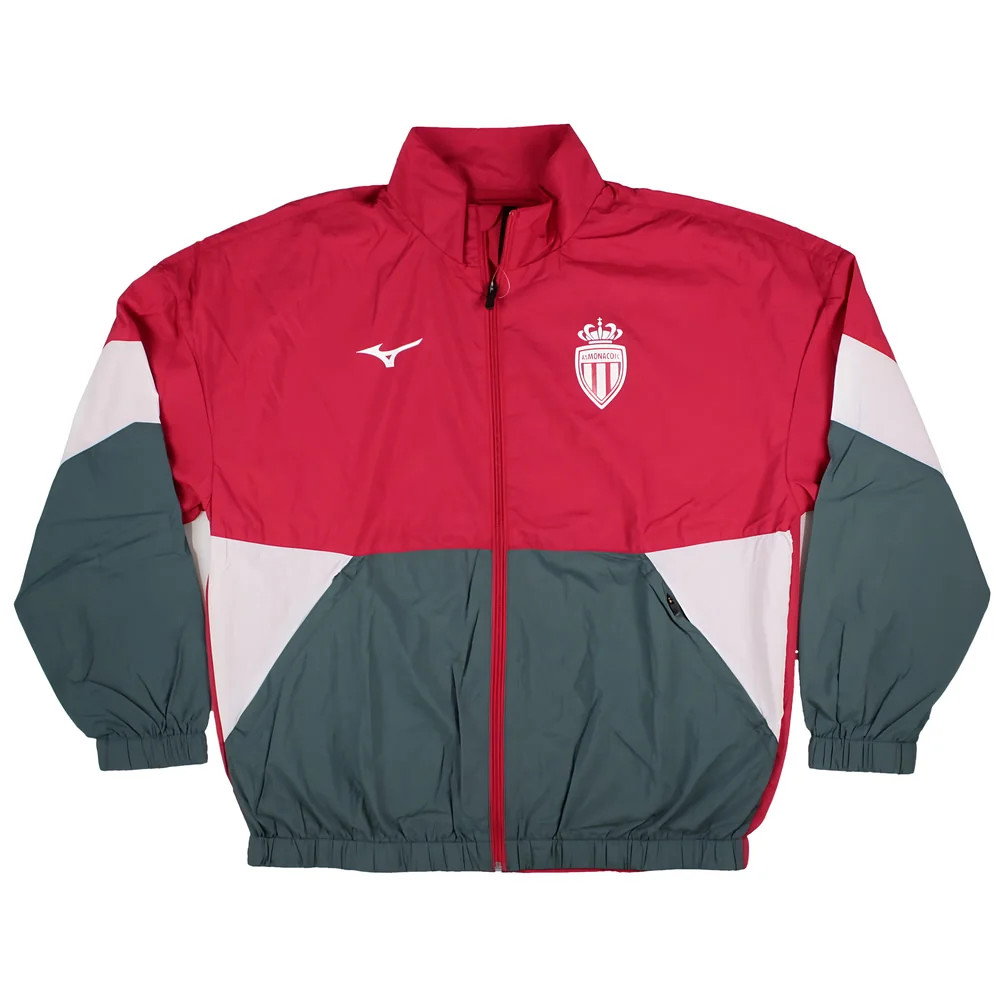 2025-2026 AS Monaco Retro Woven Jacket (Red) 2025-2026 AS Monaco Retro Woven Jacket (Red)