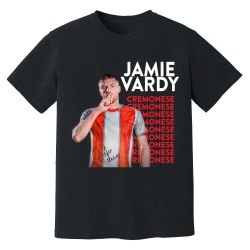Jamie Vardy Cremonese New Signing T-Shirt (Black) Jamie Vardy Cremonese New Signing T-Shirt (Black)
