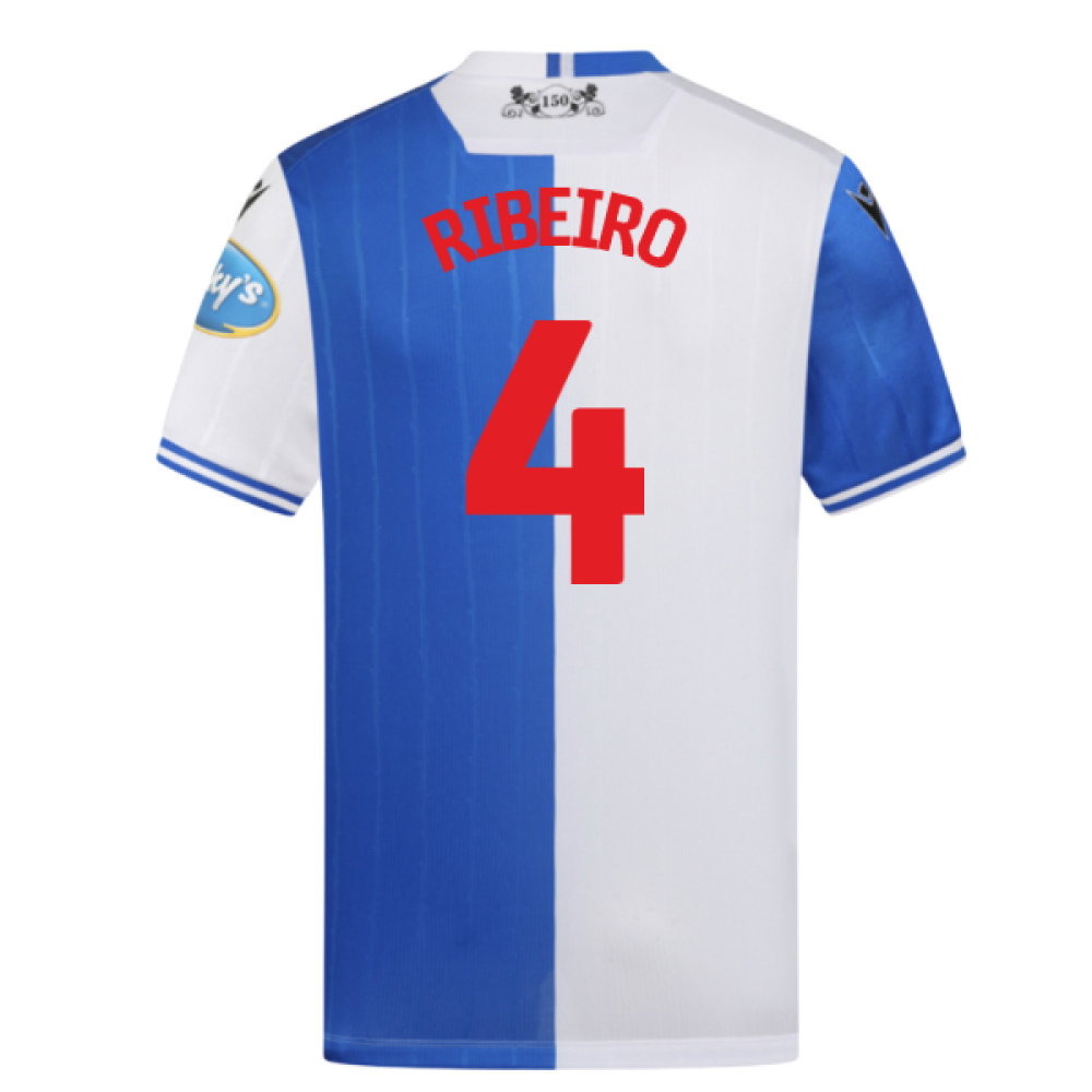 2025-2026 Blackburn Rovers Home Shirt (Ribeiro 4) 2025-2026 Blackburn Rovers Home Shirt (Ribeiro 4)