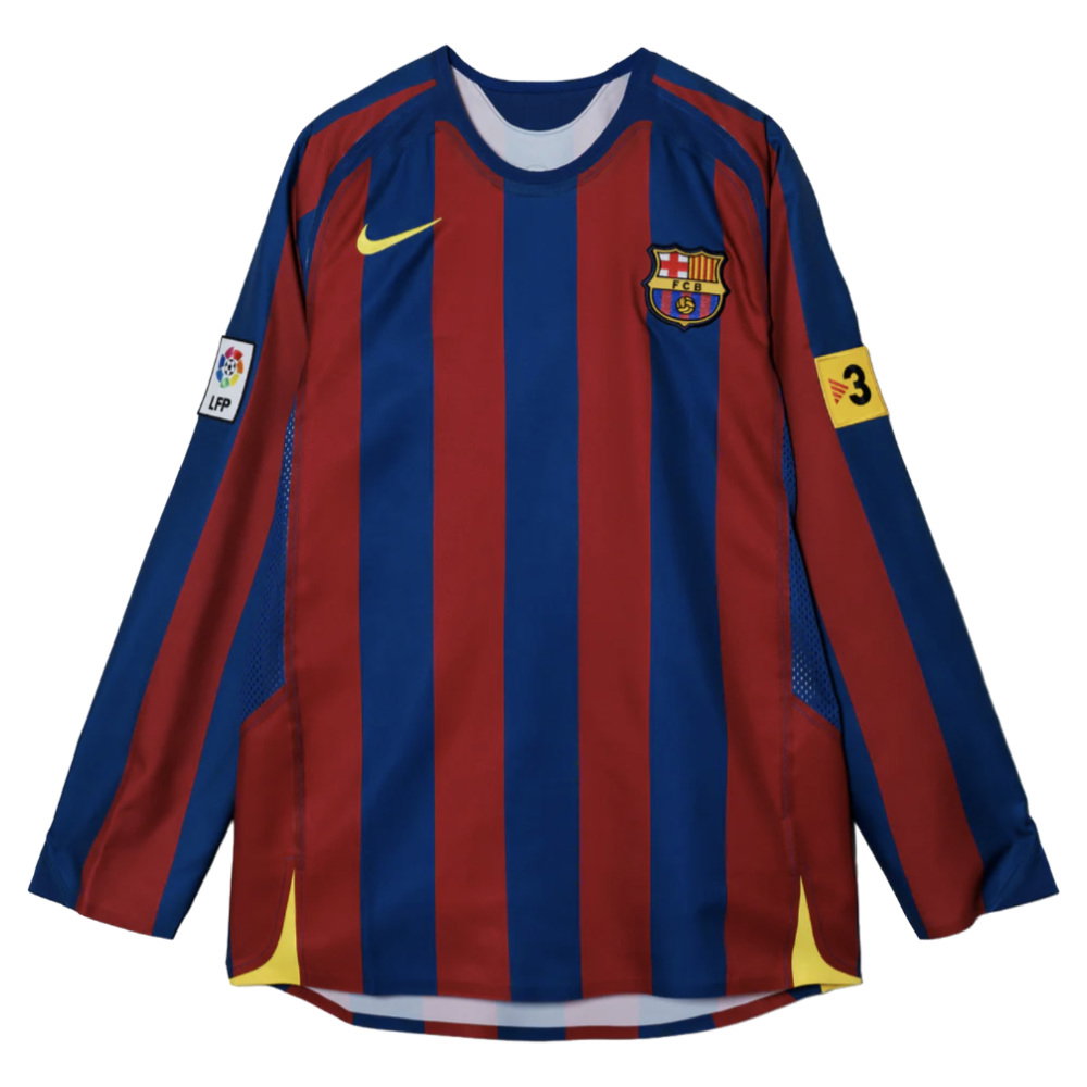 2005-2006 Barcelona T90 Reissue LS Home Shirt