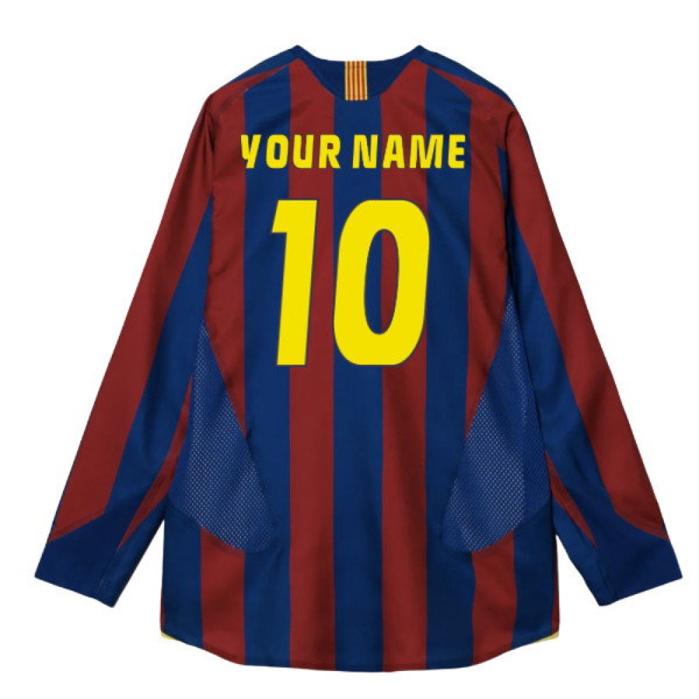 2005-2006 Barcelona T90 Reissue LS Home Shirt