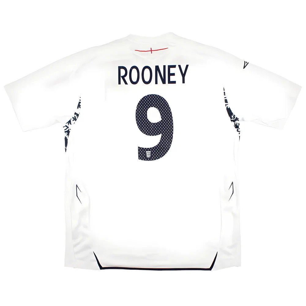 England 2007-09 Home Shirt (XL) Rooney #9 (Excellent) England 2007-09 Home Shirt (XL) Rooney #9 (Excellent)