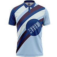 England Blue ODI World Cup 1997 Half Sleeves Cricket Fan Jersey - 100% Dryfit Polyester