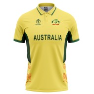 Australia ODI World Cup 2023 Half Sleeves Cricket Fan Jersey - 100% Dryfit Polyester - With Name Personalisation
