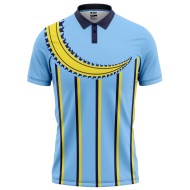 India Blue ICC Champions Trophy 2000 Half Sleeves Cricket Fan Jersey - 100% Dryfit Polyester - With Name Personalisation