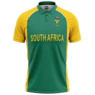 South Africa 2011 ICC World Cup Half Sleeves Cricket Fan Jersey - 100% Dryfit Polyester - With Name Personalisation
