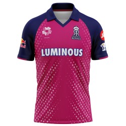 Rajasthan Royals IPL Replica Cricket Jersey 2024 (RR 2024 IPL Jersey with Name Personalization)