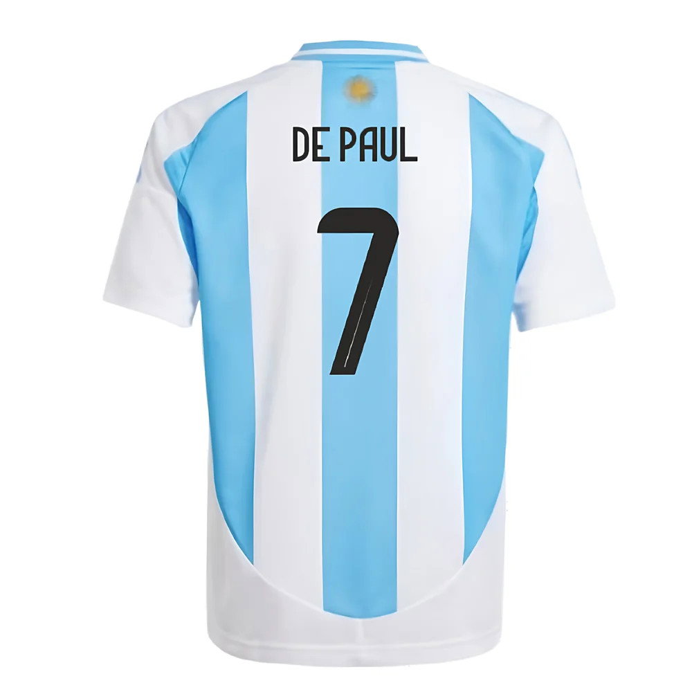 Argentina Home Football Fan Jersey 2024-2025 - De Paul 7