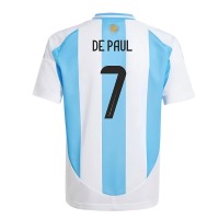 Argentina Home Football Fan Jersey 2024-2025 - De Paul 7