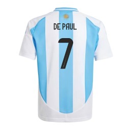 Argentina Home Football Fan Jersey 2024-2025 - De Paul 7