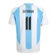 Argentina Home Football Fan Jersey 2024-2025 - Di Maria 11