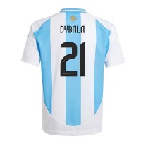 Argentina Home Football Fan Jersey 2024-2025 - Dybala 21