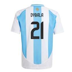 Argentina Home Football Fan Jersey 2024-2025 - Dybala 21