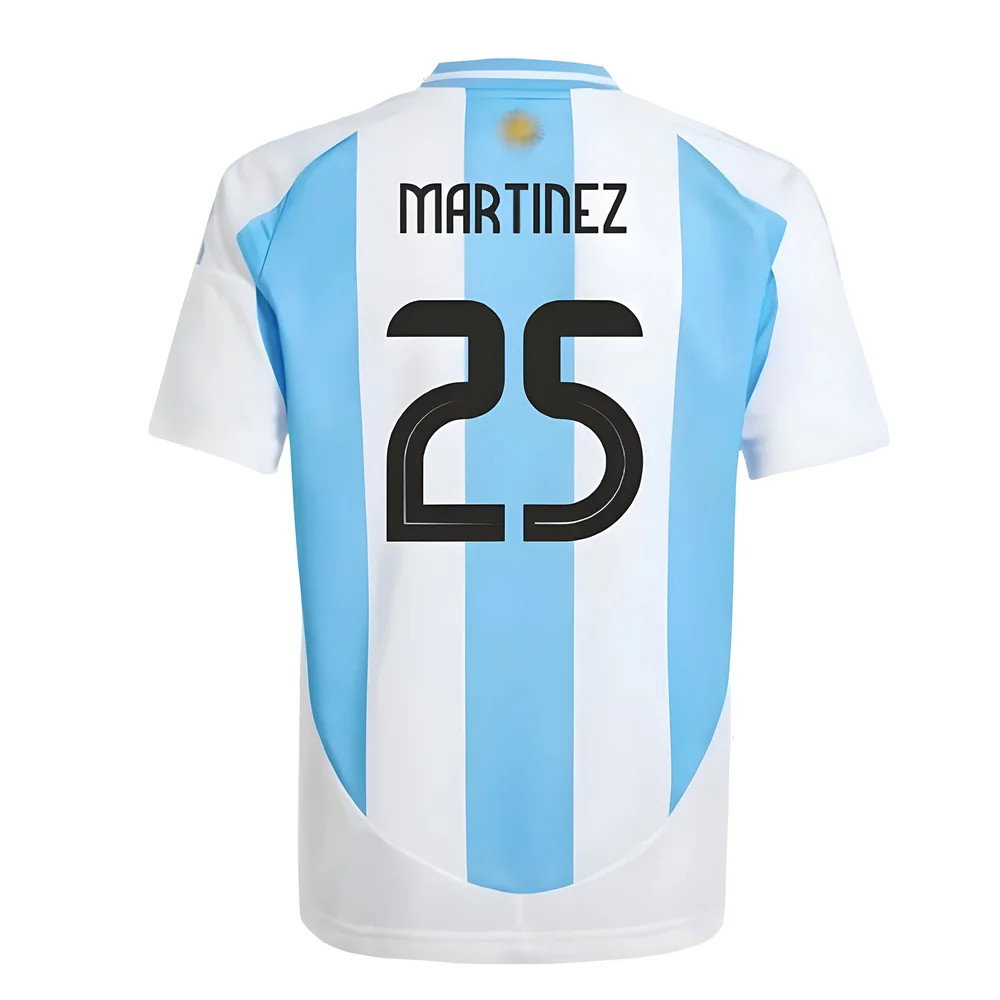 Argentina Home Football Fan Jersey 2024-2025 - Martinez 25