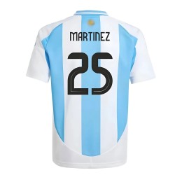 Argentina Home Football Fan Jersey 2024-2025 - Martinez 25