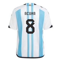 Argentina Home 2022 Football Jersey - Acuna 8