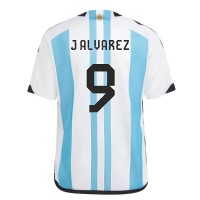 Argentina Home 2022 Football Jersey - J Alvarez 9