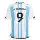 Argentina Home 2022 Football Jersey - J Alvarez 9